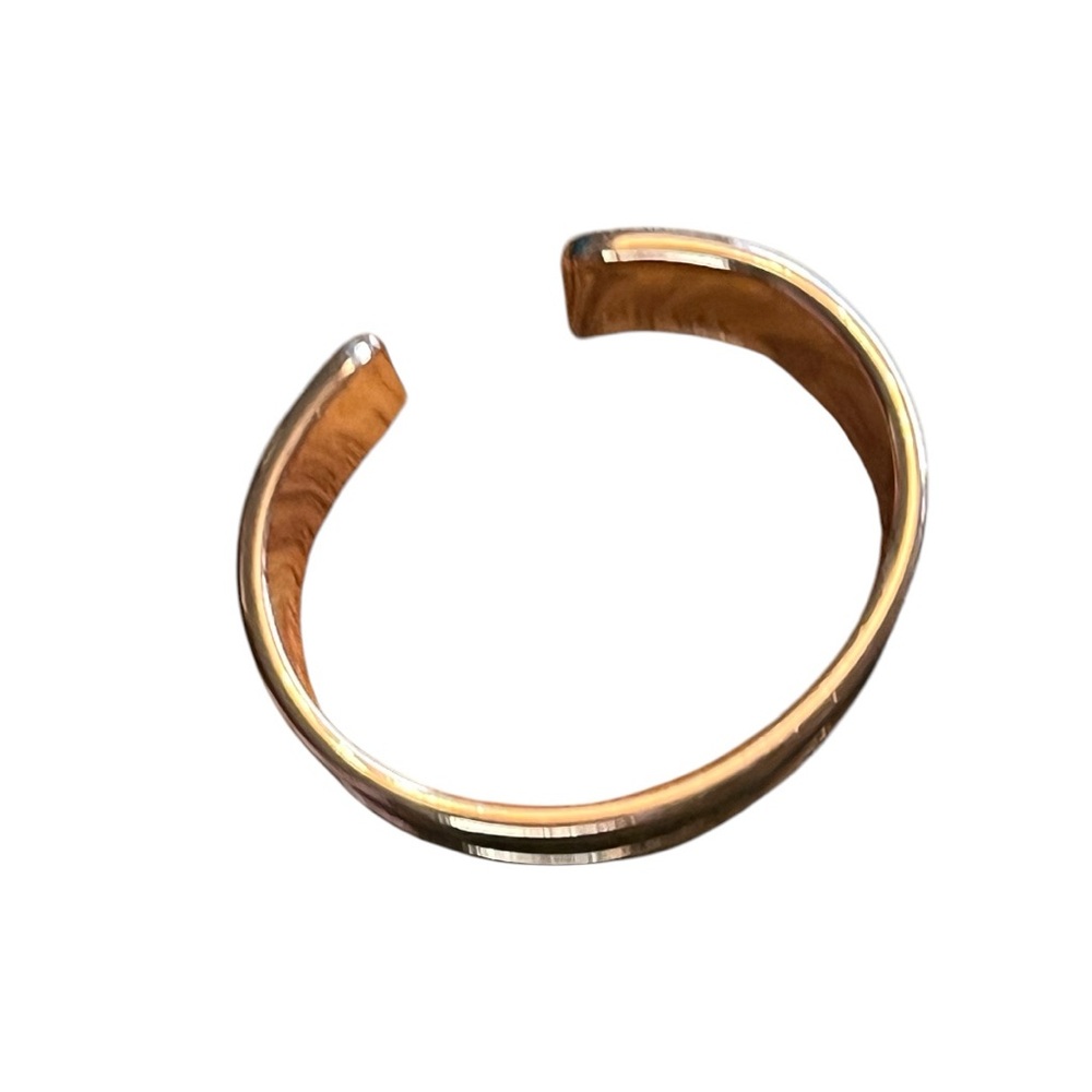 Louis Vuitton Monogram Authentic Leather on a RoseGold Cuff - Picture 4 of 5